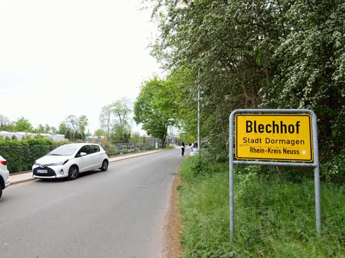 Anfahrt Chrysanthemenweg, Dormagen